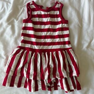 Hanna Andersson Red and White Striped Dress